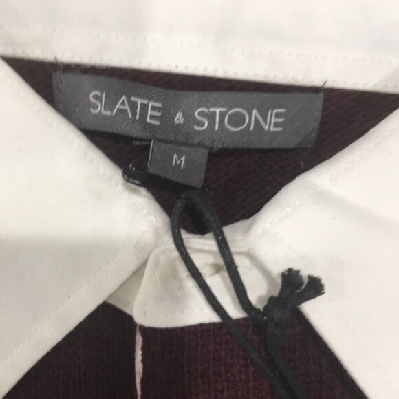 Slate & Stone Rugby Stripe Polo Sweater - Picture 5 of 6